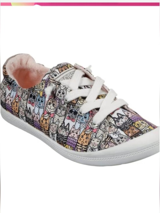 Skechers Shoes - Skechers Sneakers Beach Bingo - Kitty Cruiser Cat Design Slip Ons Size 7 Ivory